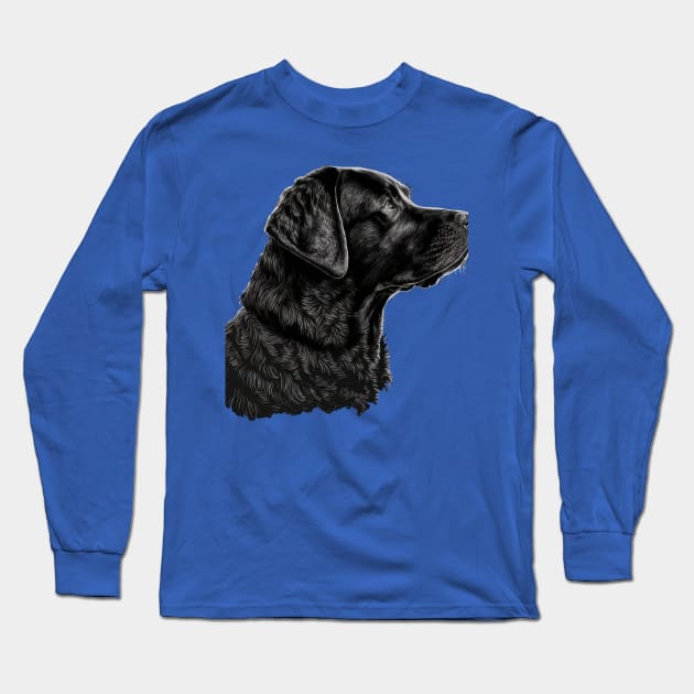 Labrador Retriever Dog Retro Vintage Dad Mom Long Sleeve T-Shirt by Kertz TheLegend